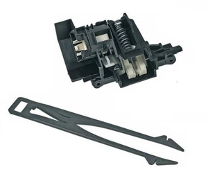 Bauknecht 481010792430 Türverriegelung Türschloss Schalter Haken Set ORIGINAL