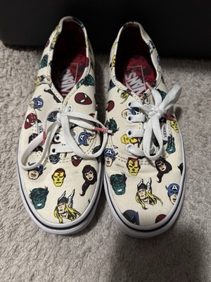 VANS Marvel x Authentic Marvel Heads Sneakers Men's 5.5 Women's 7.0