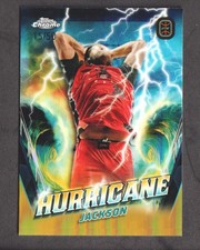 2023-24 Topps Chrome Overtime Elite Hurricane Gold Ref #H5 Jahzare Jackson /50