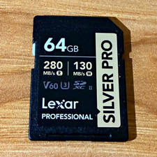 Lexar Professional Silver Pro 64GB SDXC UHS-II V60 280MB/s Memory Card