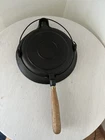 Wagner #8 Sidney O Cast Iron Waffle Iron With   And Base Pat. 1882 has pitting