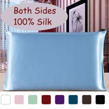 100% Pure Silk Pillowcase 19 Momme Pillow Cover Twin/Queen/King/ Standard