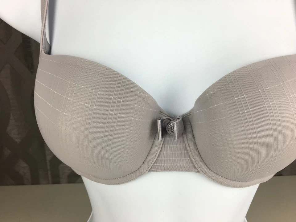 Sujetador lencería con aros acolchado Alegro cubierta completa - gris suave 9017 nuevo con etiquetas 30-40 Foto 2 de 4