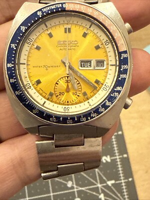Genuine Vintage Seiko Pogue 6139 6001 70m Water Resist