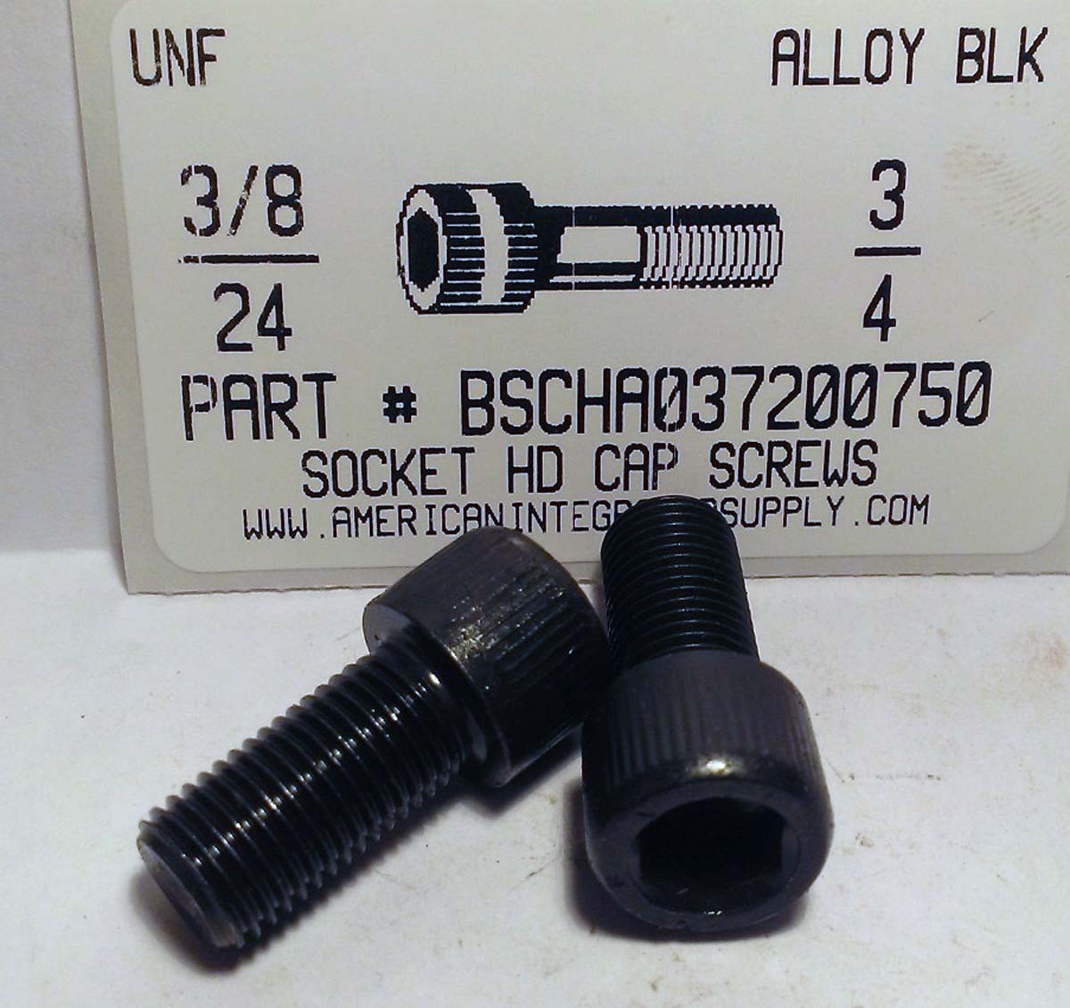 3/8-24 x 3/8 Fine Thread Socket Set Screw Cup Point Nylon Patch Alloy Steel Black Oxide | Industrial