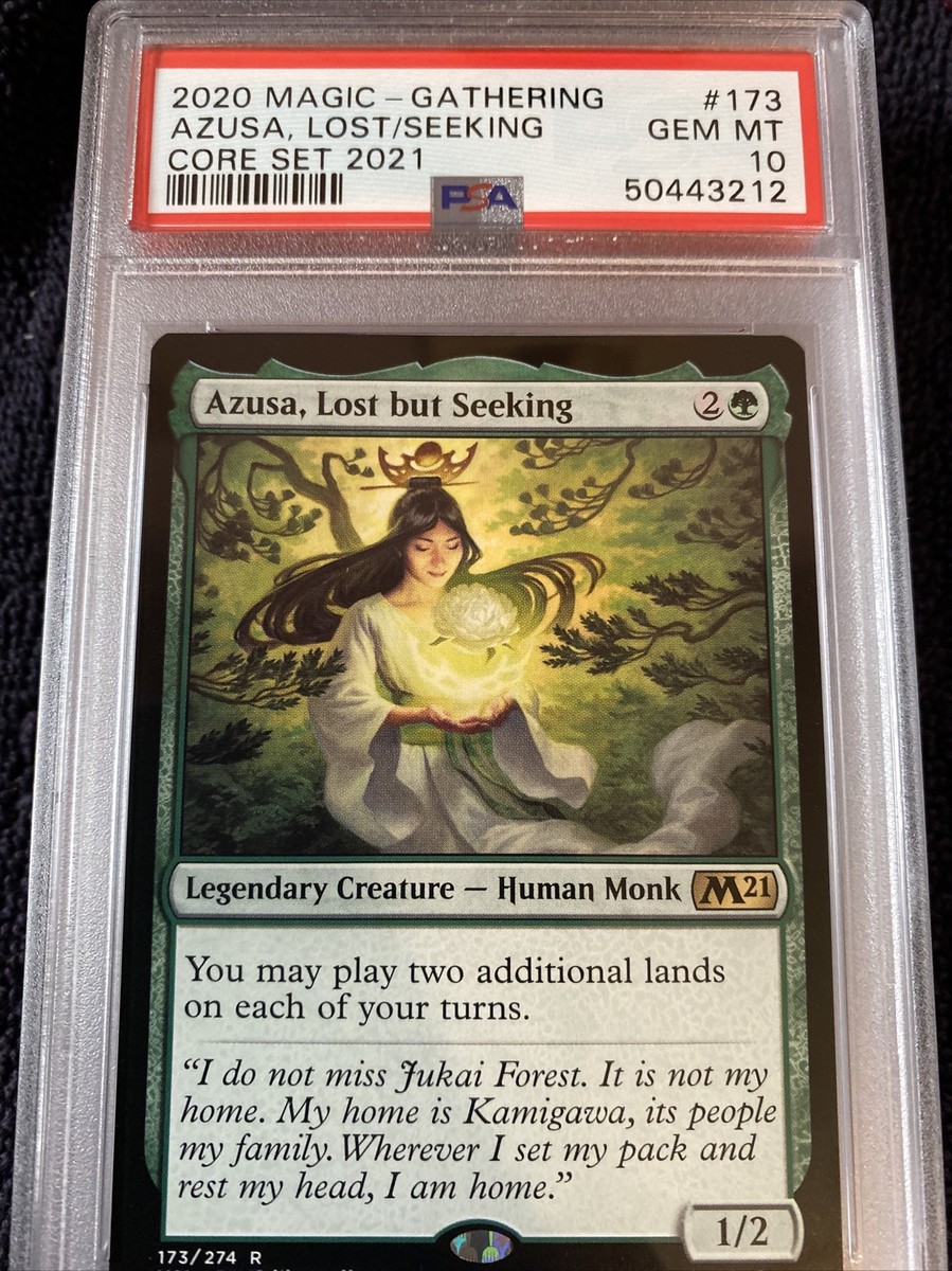 PSA 10 Gem Azusa, Lost but Seeking - Core Set 2021 - MTG - English