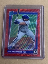 2020 Donruss Optic Alejandro Kirk #63 Rated Rookie Red Wave Prizm Blue Jays A-40
