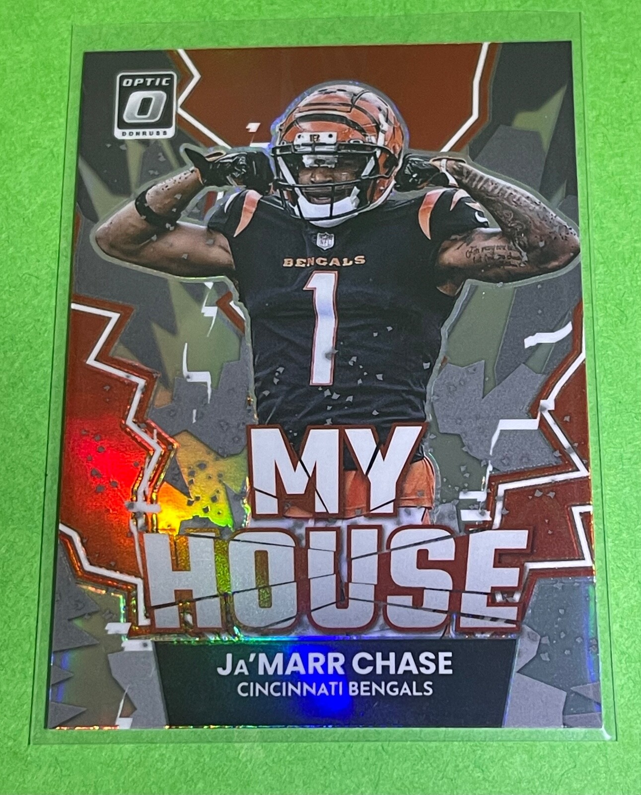 2022 Donruss Optic MY HOUSE SILVER HOLO #MH-13 Ja'Marr Chase Bengals NM-MT