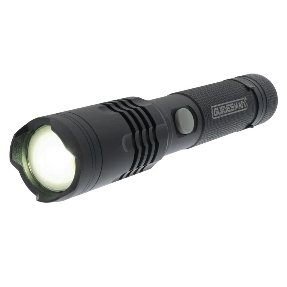 1000 Lumen Flashlight Black Rechargeable USB Power Bank Twist Zoom