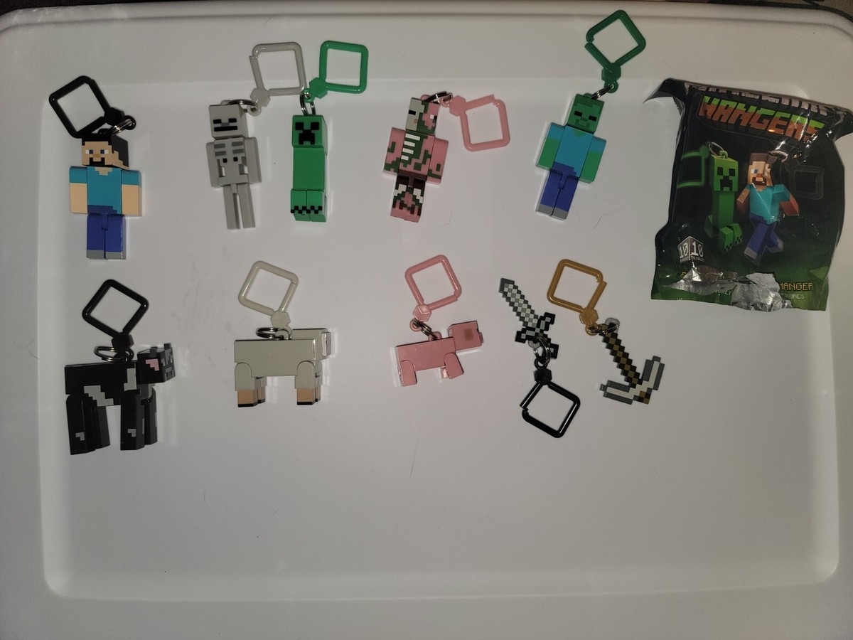 Minecraft Hangers / Keychain Series 1 Complete Set of 10 Opened