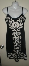 #1240 Misses Dress M INC International Concepts Black Stretch Modal Pima Cotton