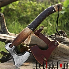 Valknut Viking Bearded Axe Hatchet – Premium Handcrafted Norse Throwing Axe