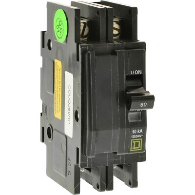 QOUQ260RP Square D Feed Through Circuit Breaker 60 Amp 2 Pole New! QOUQ260