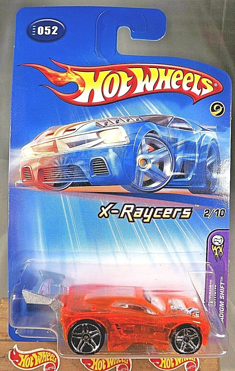 2005 Hot Wheels #52 First Editions X-Raycers PARADIGM SHIFT Orange w/Pr5 Sp-Vari