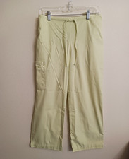 SB Scrubs Womens S 32" Waist 6 Pocket Light Green Pants
