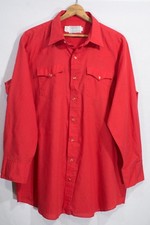 1970's H Bar C Vintage Western Shirt Mr. Tall Ranch Pearl Snaps Long Sleeves XL