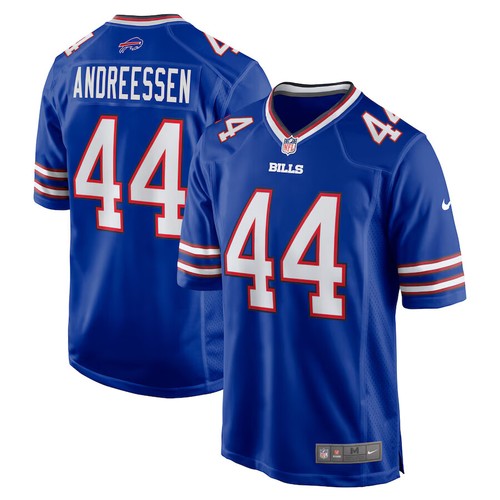 Joe Andreessen Buffalo Bills Nike Game Player Trikot Herren 2024 NFL #44 Blau Neu - Bild 1 von 3