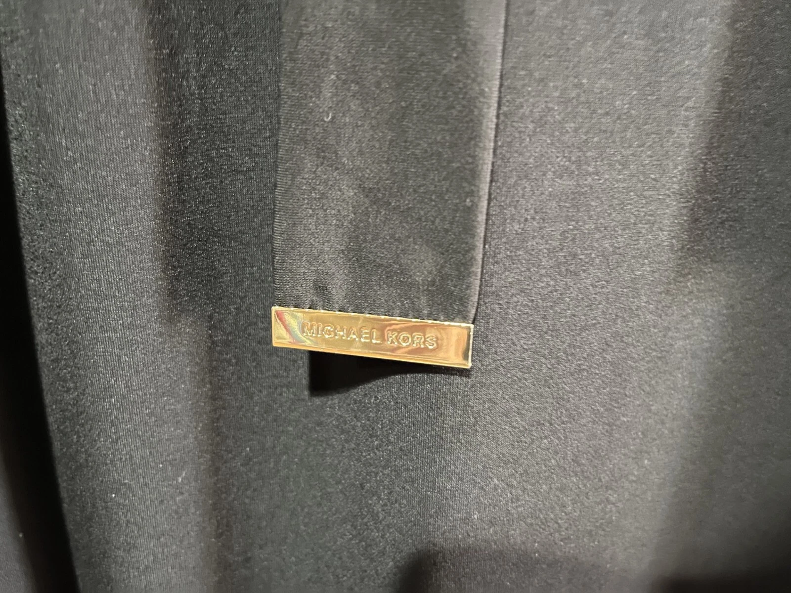 Abito donna Michael Kors M nero chiffon sofisticato e versatile con cintura