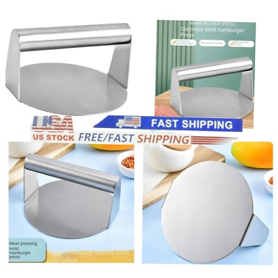 Stainless Steel Smash Burger Press,5.5 Inch Round Grill Press,Smashed Hamburger