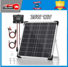 Mantenedor del cargador de bateria solar 20 W Y 12 V Impermeable Para Coche