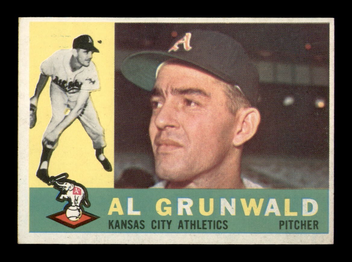 1960 Topps #427 Al Grunwald EX-MT OBGcards Vintage Baseball Break