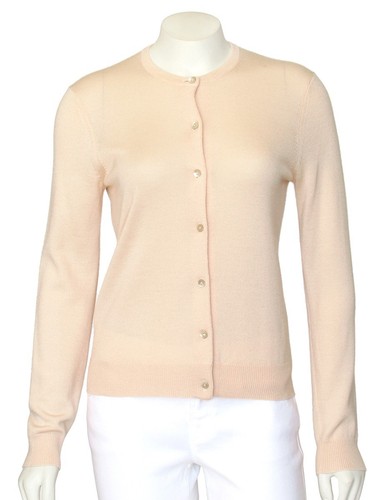 100% Cashmere Slim Cut Cardigan Sweater 