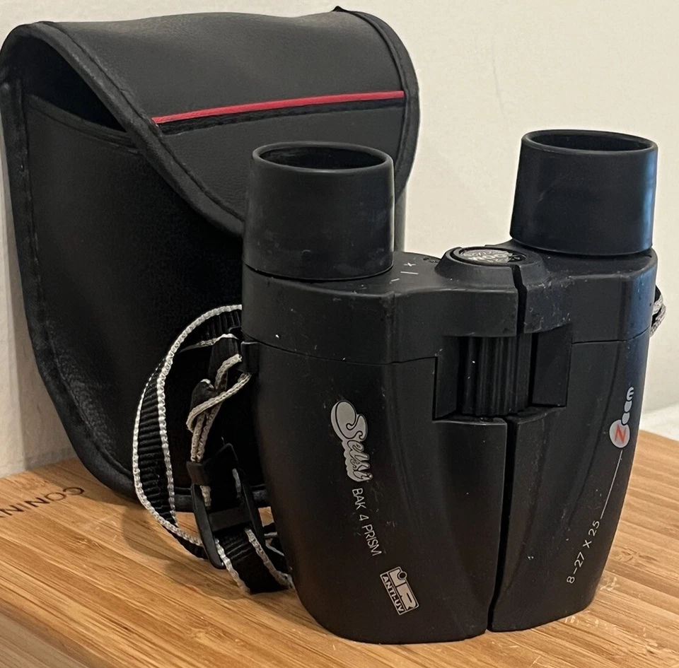 Sharper Image Zoom Compact Sports Binoculars BAK 4 Prism 8-27x25 Manual Focus - Image 2 of 4