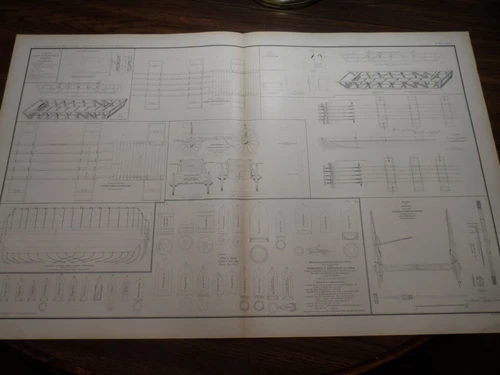 Antique Civil War Lithograph  Boats  Bridges  Wagons  Rifled Rebel Projectiles