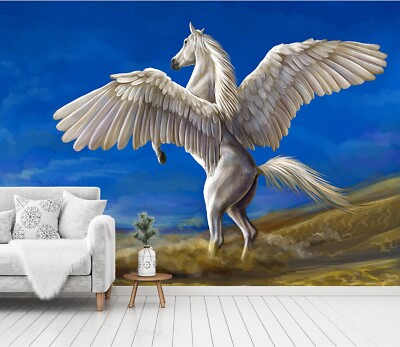 3D Ölgemälde Pegasus M239 Tier Tapete Wandbild Selbstklebend Abnehmbare Eve 2023