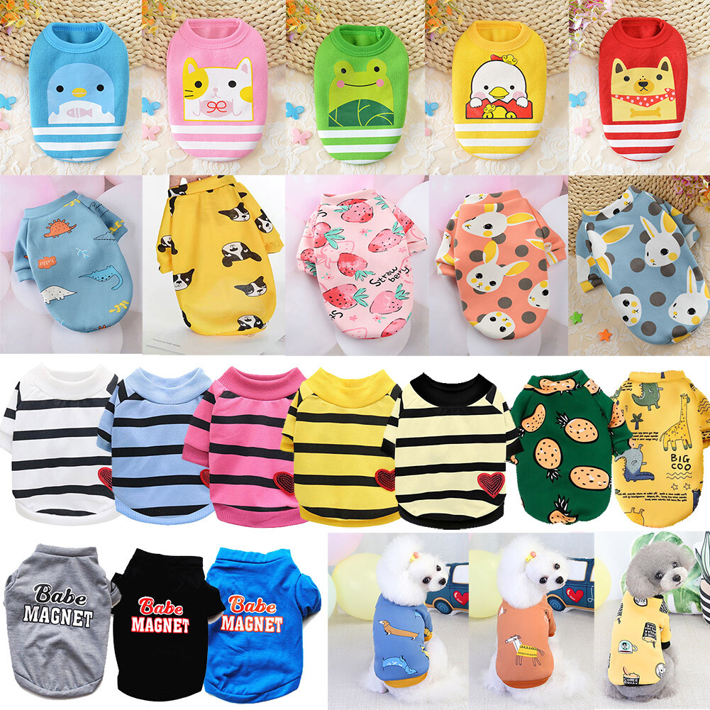 Puppy Dog Clothes T Shirt Small Dogs Chihuahua Pet Vest Fleece Sweater