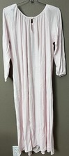 JUST FOR WOMEN Sears ONE SIZE Pink Vintage Long Sleeve House Wear Nightgown