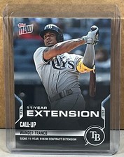 2021 TOPPS NOW #OS-45 WANDER FRANCO RAYS Signs 11-year extension Print Run 2324