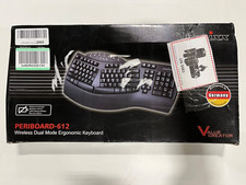 Perixx Periboard 612 Wireless Ergonomic Keyboard, Dual Band, Plug  Play, Black