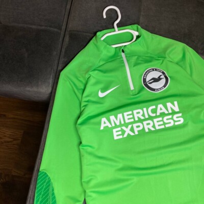 Nike FC Brighton Hove Albion 2022 2023 1/4 Zip Training Top Green