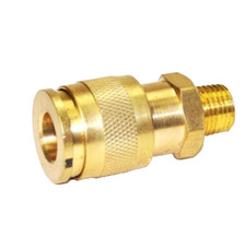 6pcs Air Universal Quick Coupler 1/4" Male Brass Fits most 1/4" Air Hose Fitting