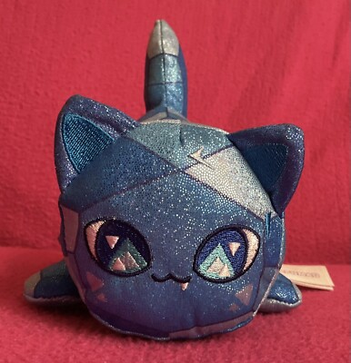 Aphmau MeeMeows Celestial Sapphire blaue Katze weiches Plüschtier 6 Zoll Wurf 4