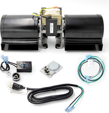 Fireplace Blower Fan Kit w/ Ball Bearings Motor for Heat N Glo Quadra Fire Rotom