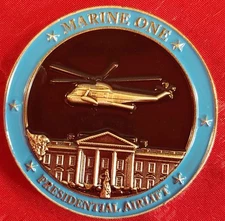 Marine one HMX-1 Presidential Airlift Challenge coin Original unique 26
