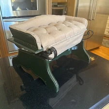 Horse Drawn Carriage Buggy Wagon Sleigh Wooden Fine Bench Seat Step