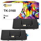 2 Toner Kompatibel für Kyocera TK-3160 ECOSYS M3145DN M3645DN TK3160 TK 3160 XXL