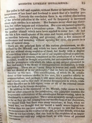 Schlafpredigerin Rachel Baker Somniloquist 1815 Physiognomie Schönheit & Moral - Bild 3 von 12