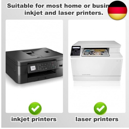 30 Stk A4 Selbstklebende Folien Bedrucken Klebefolien Druckerpapier Wasserfest - Bild 6 von 7