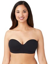 w6 Wacoal 854372 Staying Power Wire Free Strapless Bra Black Size 32C