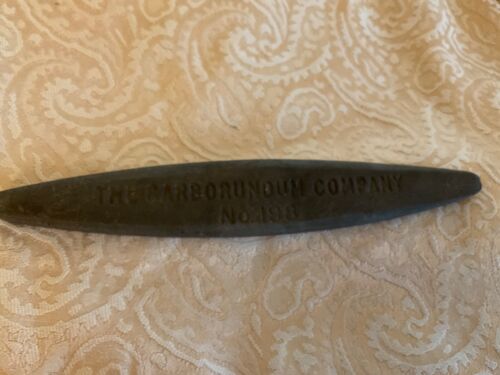 9.5" Carborundum No. 198 Honing Stone Knife Tool Sharpener Sharpening Hone VTG - Picture 2 of 4