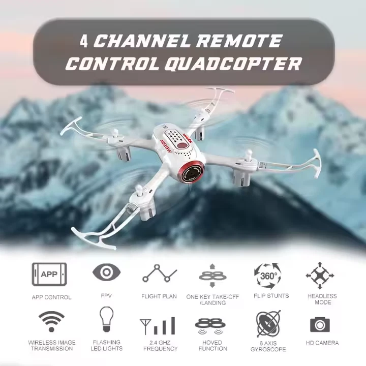 Syma X22SW RC Drone w/ HD Camera Wi-Fi App Control Altitude Hold & RTF Headless - Image 3 of 4