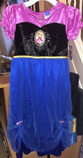 Disney Frozen Anna Short Sleeve Nightgown or Costume Sz M 7/8 NWT