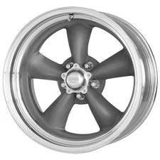 4-American Racing VN215 Torq Thrust II 17x8 5x4.5" -11mm Gunmetal Wheels Rims