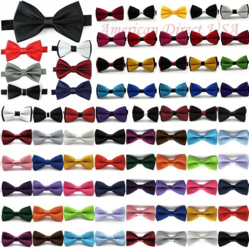 Classic Fashion Novelty Mens Adjustable Tuxedo Bowtie Wedding Bow Tie Necktie - Picture 1 of 29