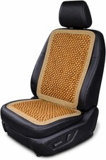 Wood Beaded Comfort Seat Cushion Seat Cover   Wooden Beaded Car Seat Cover  