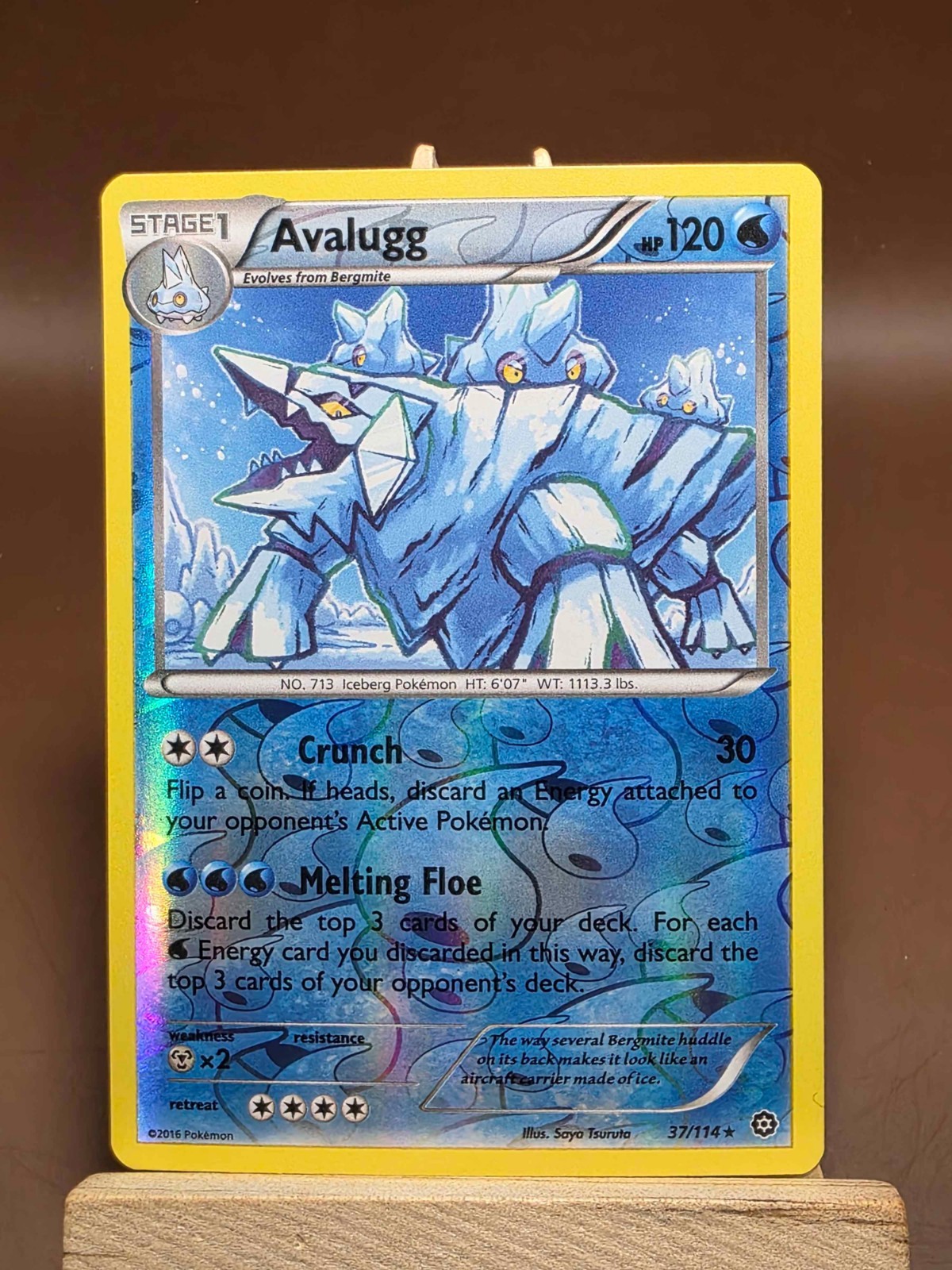 LP Avalugg 37/114 Steam Siege Pokemon Reverse Holo